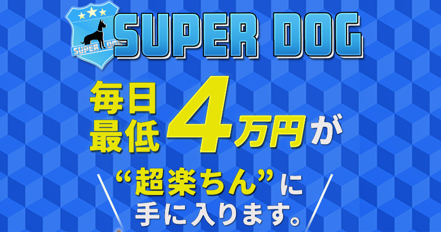 【SUPER DOG(スーパードッグ)】稼げない６つ理由！