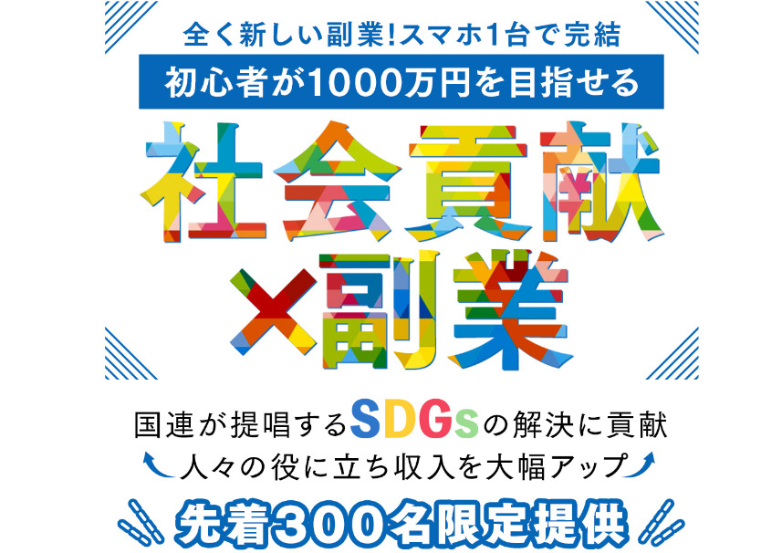 SDGs1000万円プロジェクト（SDGsシステム）